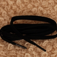 명품신발끈 면왁싱끈 면왁스끈 발리끈 블랙 120cm 10쌍(20가닥)